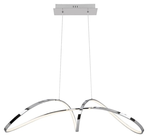 Lustra LED suspendata design modern Aisha crom