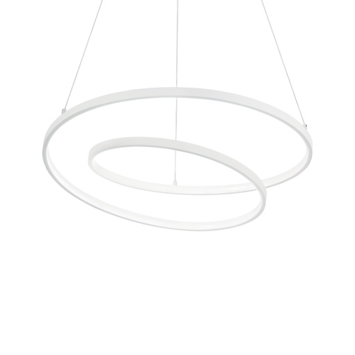 Lustra LED suspendata design modern circular OZ SP D80 ON-OFF BIANCO - Img 1