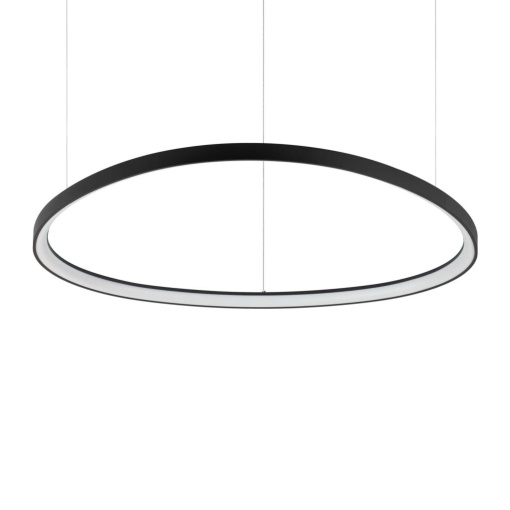 Lustra LED XXL suspendata design circular GEMINI SP D105 neagra - Img 1
