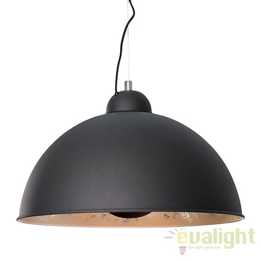 Lustra moderna, Pendul negru/ argintiu diametru 35cm, Studio A-36595 VC