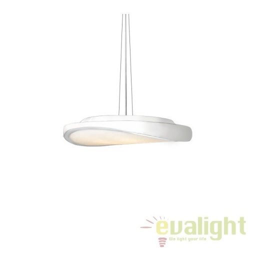 Lustra suspendata design modern 48cm Circulo White