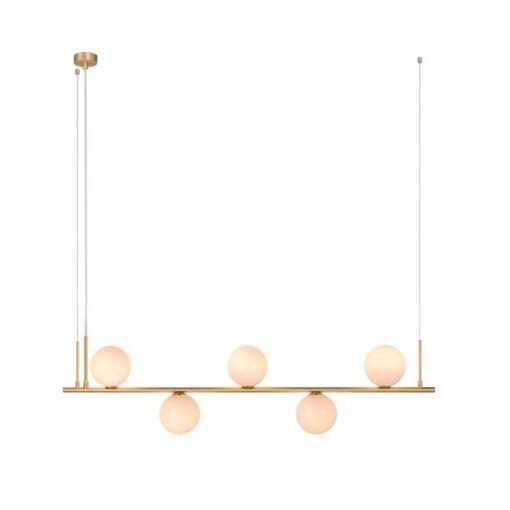 Lustra suspendata design modern Cingea auriu mat
