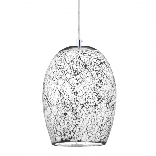 Pendul design modern Crackle alb mozaic 8069WH SRT