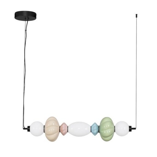 Pendul LED decorativ ceramic Verde, Albastru, Alb, Roz, Bej, ONETA
