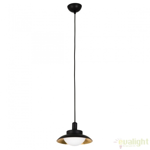 Pendul modern SIDE negru/cupru 62139