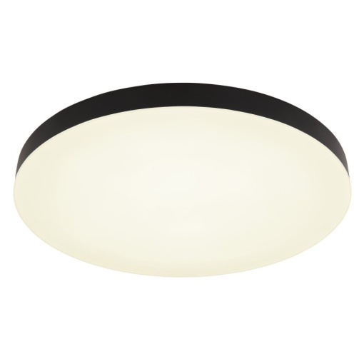 Plafoniera LED design modern simplu MATTHEW D-50cm negru/opal
