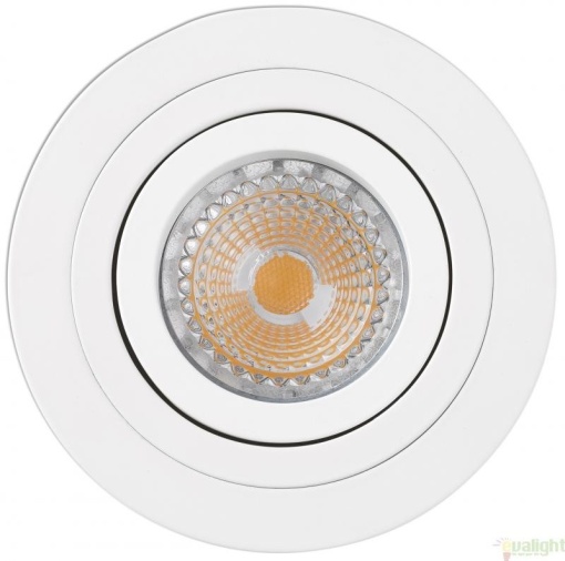 Rama spot directionabil, incastrabil, alb, diam. 9,2cm RADON-R, 43398