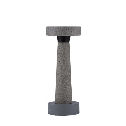 Stalp LED din ciment pentru exterior IP65 Cram Gray H-30cm