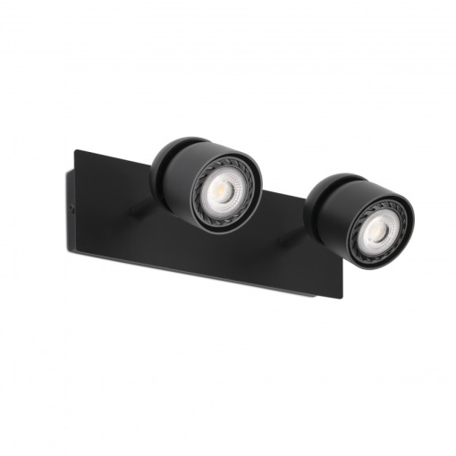 Aplica cu 2 spoturi directionabile design minimalist COCO neagra