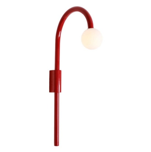 Aplica de perete LED design minimalist ENIGMA, Coral red