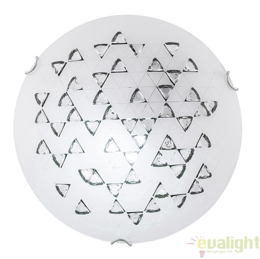 Aplica de perete, Plafoniera design modern, finisaj alb/negru, diametru 30cm, Angie 3285 RX