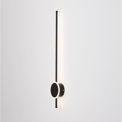 Aplica LED design modern minimalist CLOCK neagra