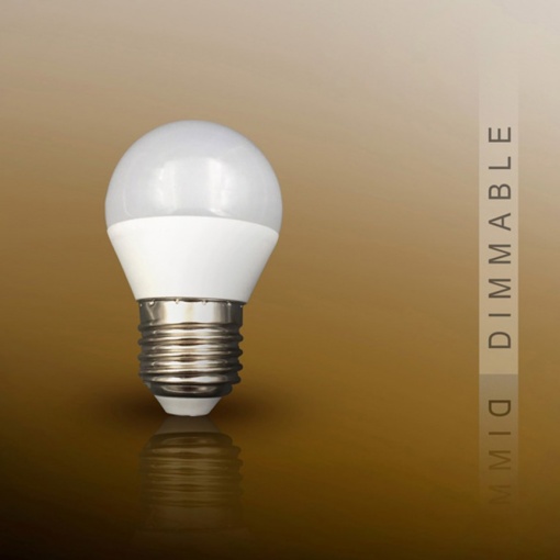 Bec LED E27 DIMABIL, 7W 3000K lumina calda Globe opal SV-50179