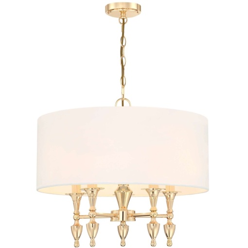 Candelabru design elegant AUSTIN auriu/alb