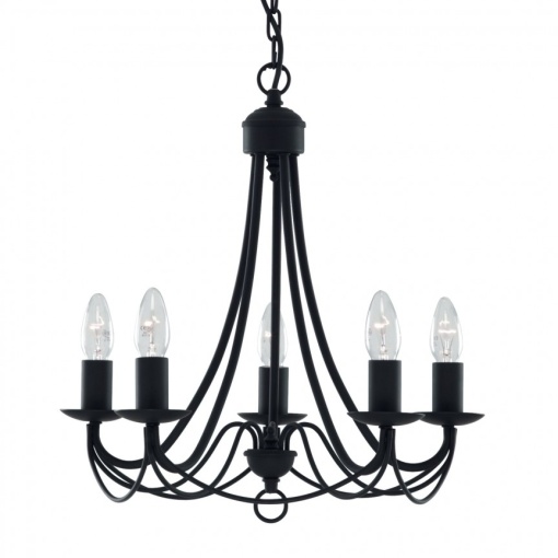 Candelabru traditional stil clasic Maypole negru 5L 6345-5BK SRT