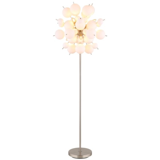 Lampadar design modern UDO 6L nickel/alb