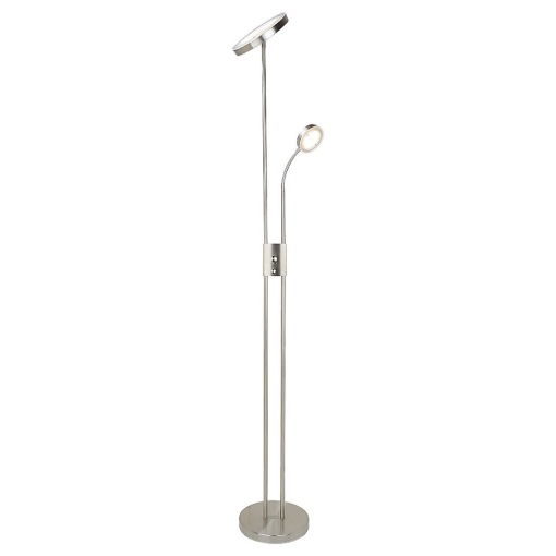 Lampadar LED, lampa de podea design modern Ophus crom satin