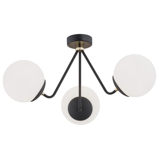 Lustra aplicata design modern minimalist TOMAR negru