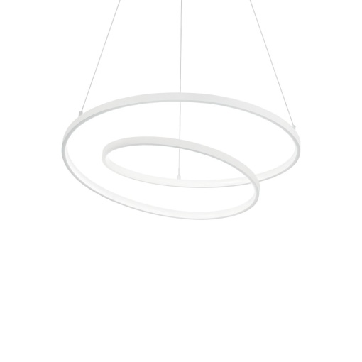 Lustra LED suspendata design modern circular OZ SP D60 ON-OFF BIANCO - Img 1