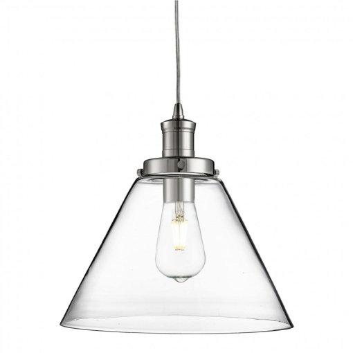 Lustra / Pendul design modern Pyramid crom/clar 3228CC SRT