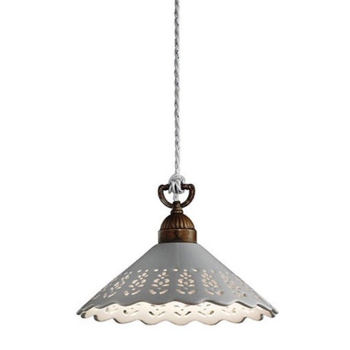 Lustra, Pendul rustic fabricat manual diametru 30cm Fiori di Pizzo 065.08.OC