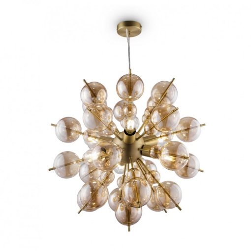 Lustra suspendata design decorativ BOLLA amber MYMOD133PL-06BS