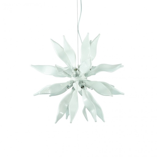 Lustra suspendata design modern LEAVES SP8 BIANCO 111957