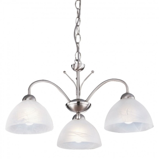 Lustra suspendata stil clasic Milanese 3L argintiu 1133-3SS SRT