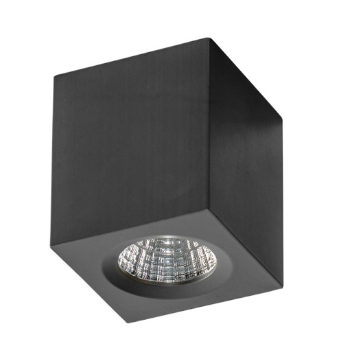 Mini Spot LED aplicat tavan/plafon NANO SQUARE negru