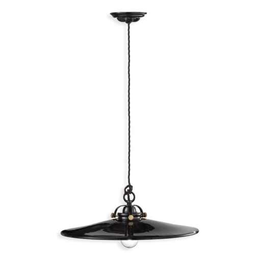 Pendul ceramic design retro realizat manual B-W - Img 1