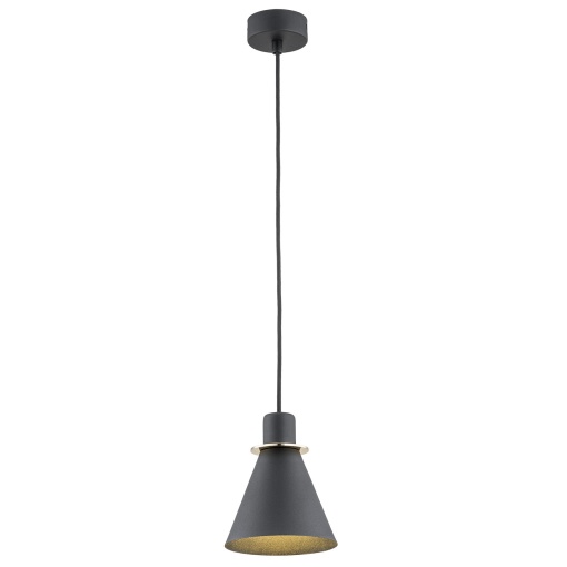 Pendul modern design retro Beverly negru/auriu - Img 1