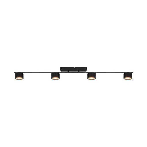 Plafoniera LED cu 4 spoturi, design modern, 3-Step MOODMAKER, Clyde 4 negru