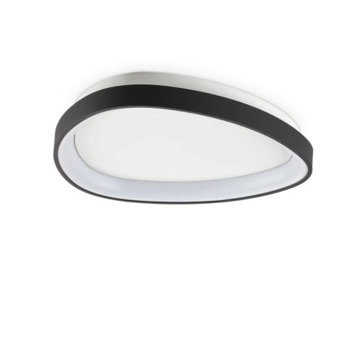 Plafoniera LED design circular Gemini pl d042 on-off 2700k negru