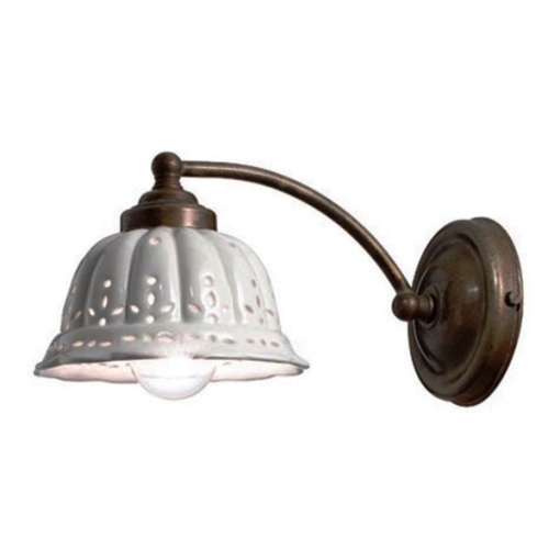 Aplica de perete rustic fabricat manual diam. 14cm Anita 061.17.OC