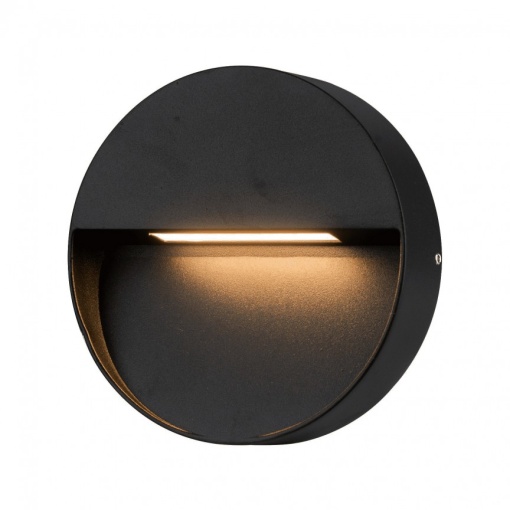 Aplica LED de exterior ambientala IP54 CASORIA ROUND negru