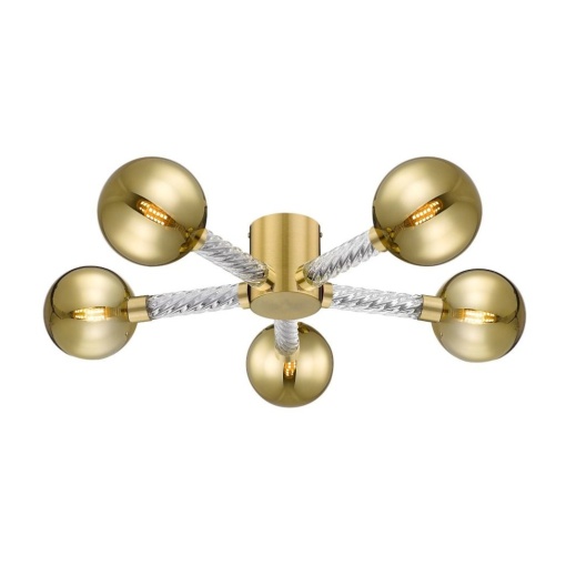 Lustra aplicata cu 5 surse de lumina design modern Mida