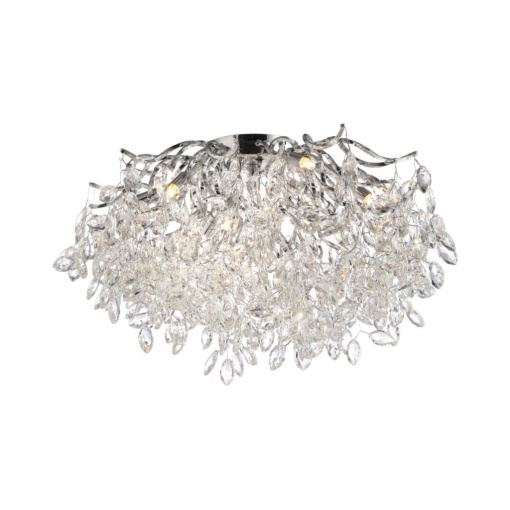 Lustra aplicata design magnific, crom, diametru 60cm, RICICLE