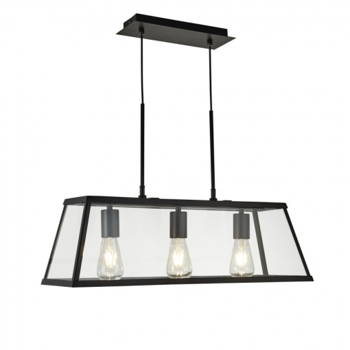 Lustra clasica design traditional Voyager 3L negru 4613-3BK SRT