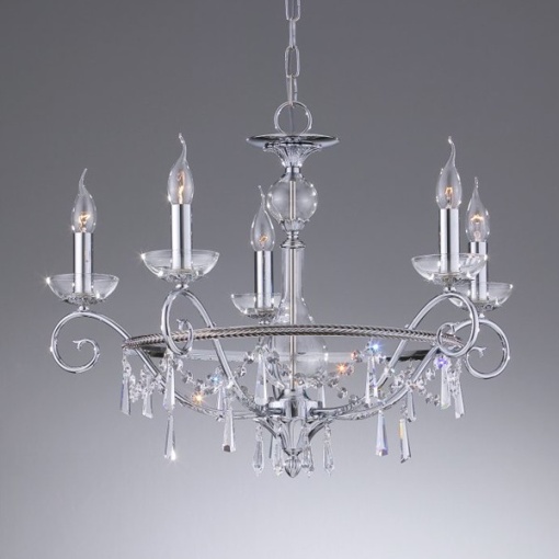 Lustra de LUX cristal Asfour fabricat manual diam.66cm Irina 2545/5 Bejorama