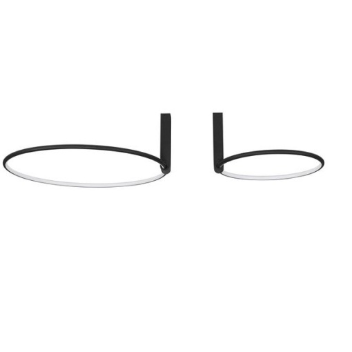Lustra LED aplicata ajustabila GARVE neagra 70W