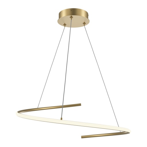 Lustra LED suspendata design circular Curve alama