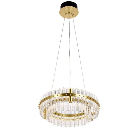 Lustra LED suspendata design deosebit Half 47D auriu