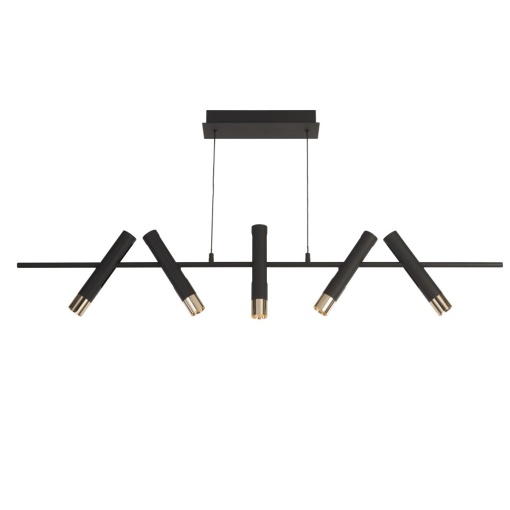 Lustra LED suspendata design minimalist Belle negru/auriu