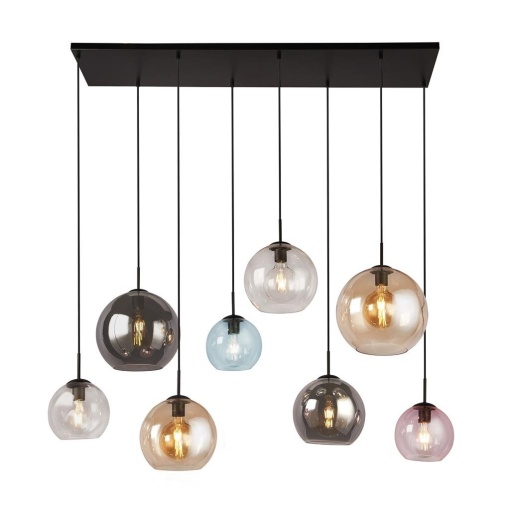 Lustra moderna suspendata design multicolor Mardi Gras II 8L