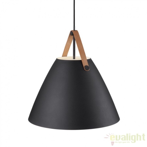 Lustra / Pendul design nordic Strap 48 negru 84353003 DFTP