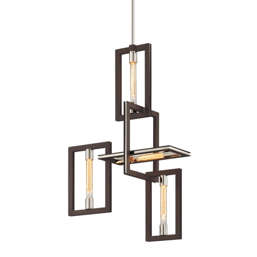 Lustra suspendata LUX, design modern, ENIGMA cu 4 surse de lumina