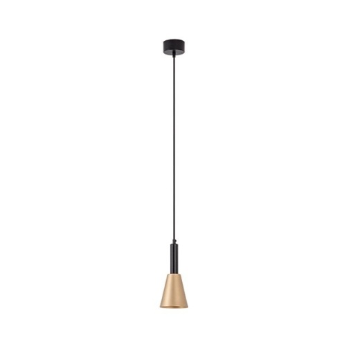 Pendul LED design modern Ziech negru, auriu