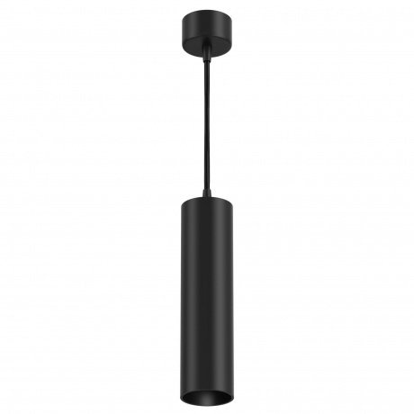 Pendul LED design tehnic Focus negru, 3000K