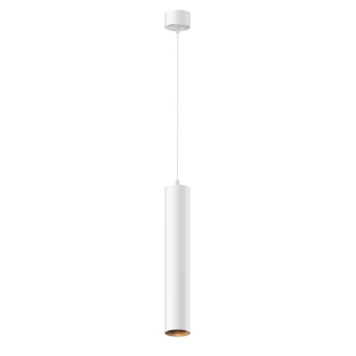 Pendul LED iluminat design tehnic FOCUS D-5,2cm alb
