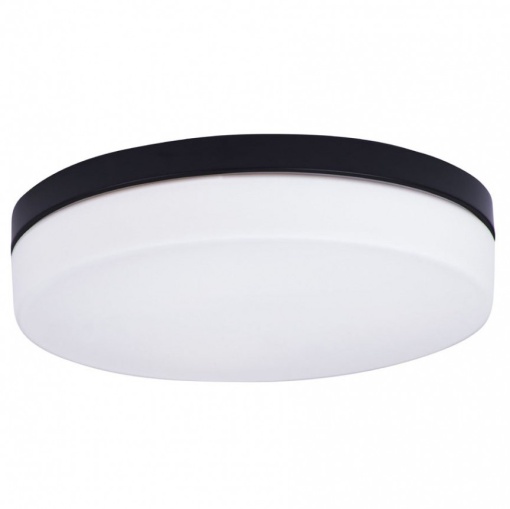 Plafoniera neagra cu protectie IP44 Oda C0194 MX